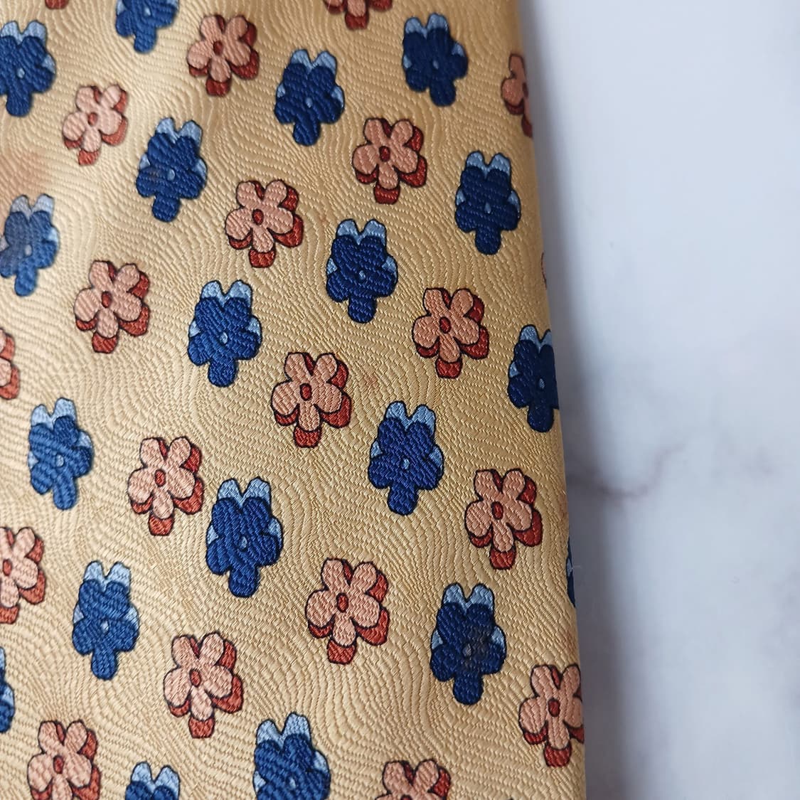 소니아리키엘 실크 플라워 패턴 넥타이 9.4cm A~B등급 A19849 상품이미지5