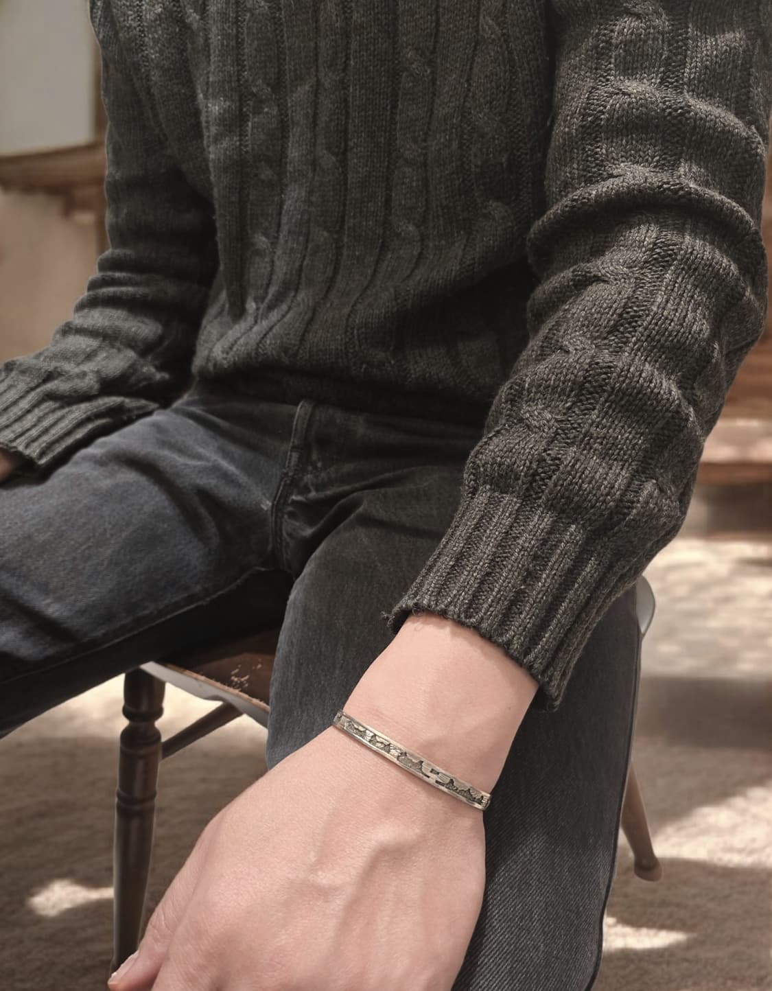 🇺🇸나바호 Elaine Becenti 스토리텔러 커프 뱅글 팔찌 상품이미지2