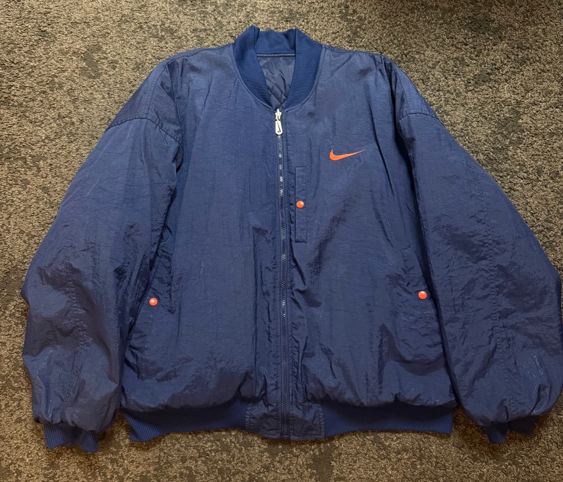 (XL) 빈티지 90년대 나이키 양면패딩 퀼티드자켓  상품이미지3