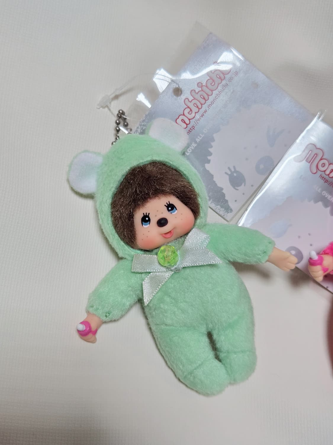 몬치치 탄생석 8월 파스텔민트 키링 상품이미지2