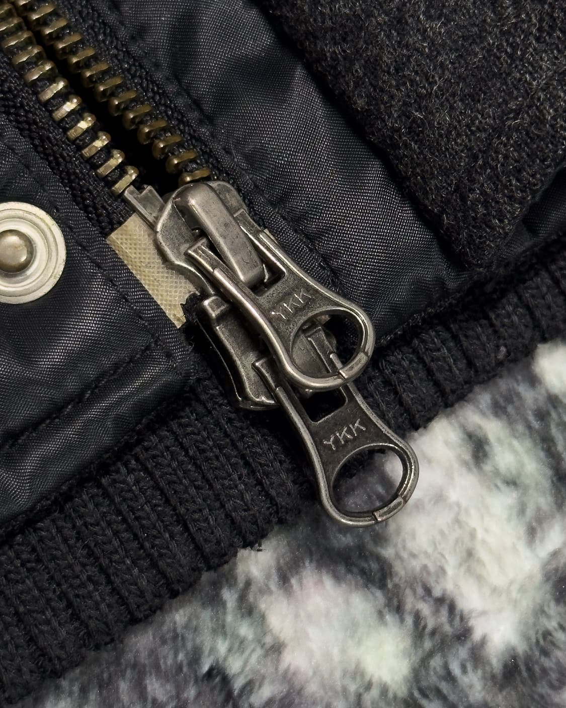 {Unknown} Zip-Split Fur MA-1 Bomber 상품이미지9