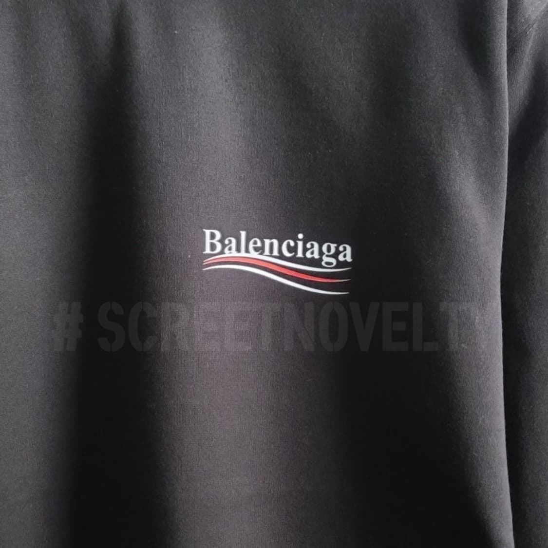 발렌시아가 레드웨이브 코튼 맨투맨 상품이미지8