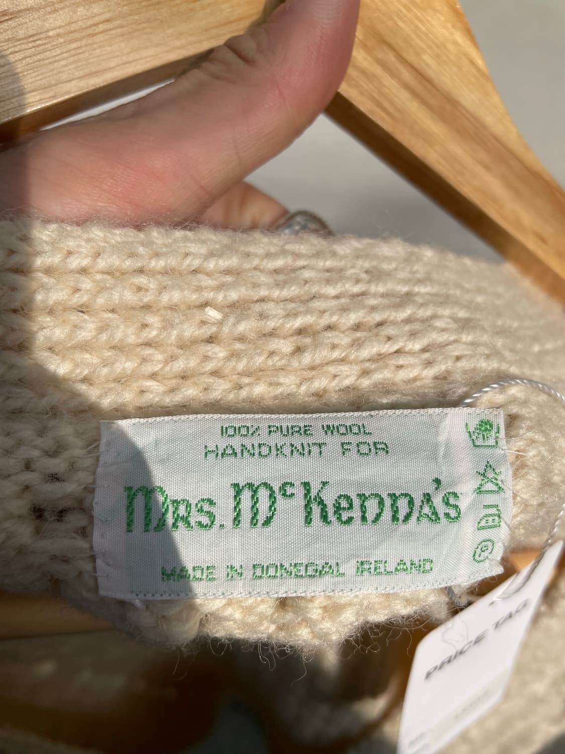 pure wool fisherman handmade cardigan 상품이미지9