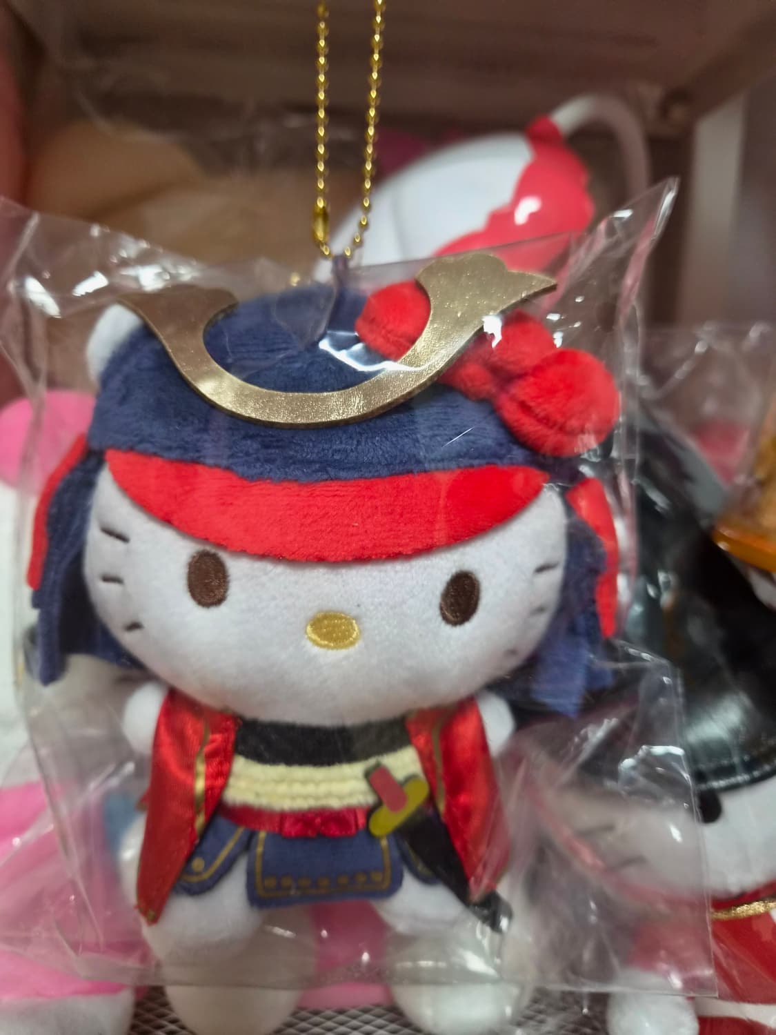 헬로키티 쇼군 시리즈 무사 인형 키링 상품이미지1