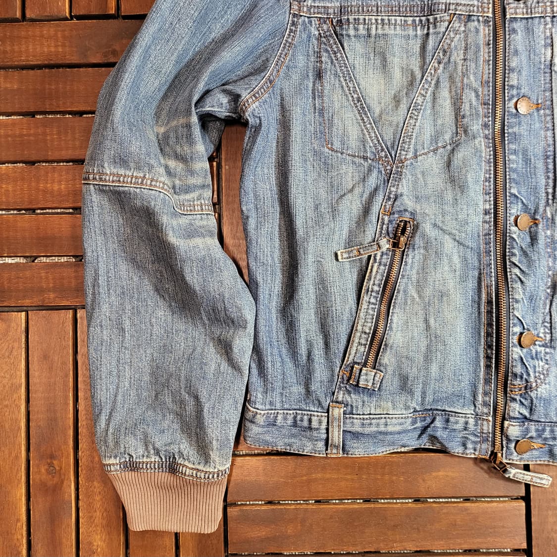 A|X 아르마니 익스체인지 데님 집업 자켓 (XL) 상품이미지4