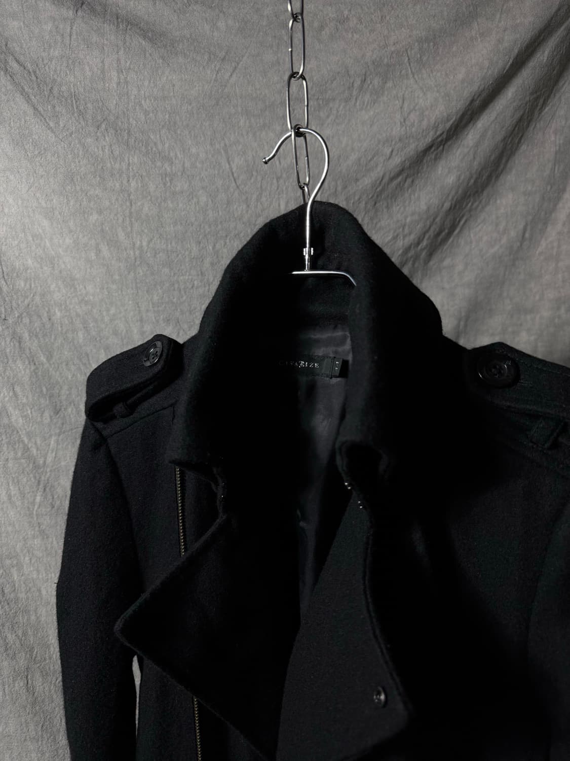 CIVARIZE Double Asymmetric Draped Coat 상품이미지4