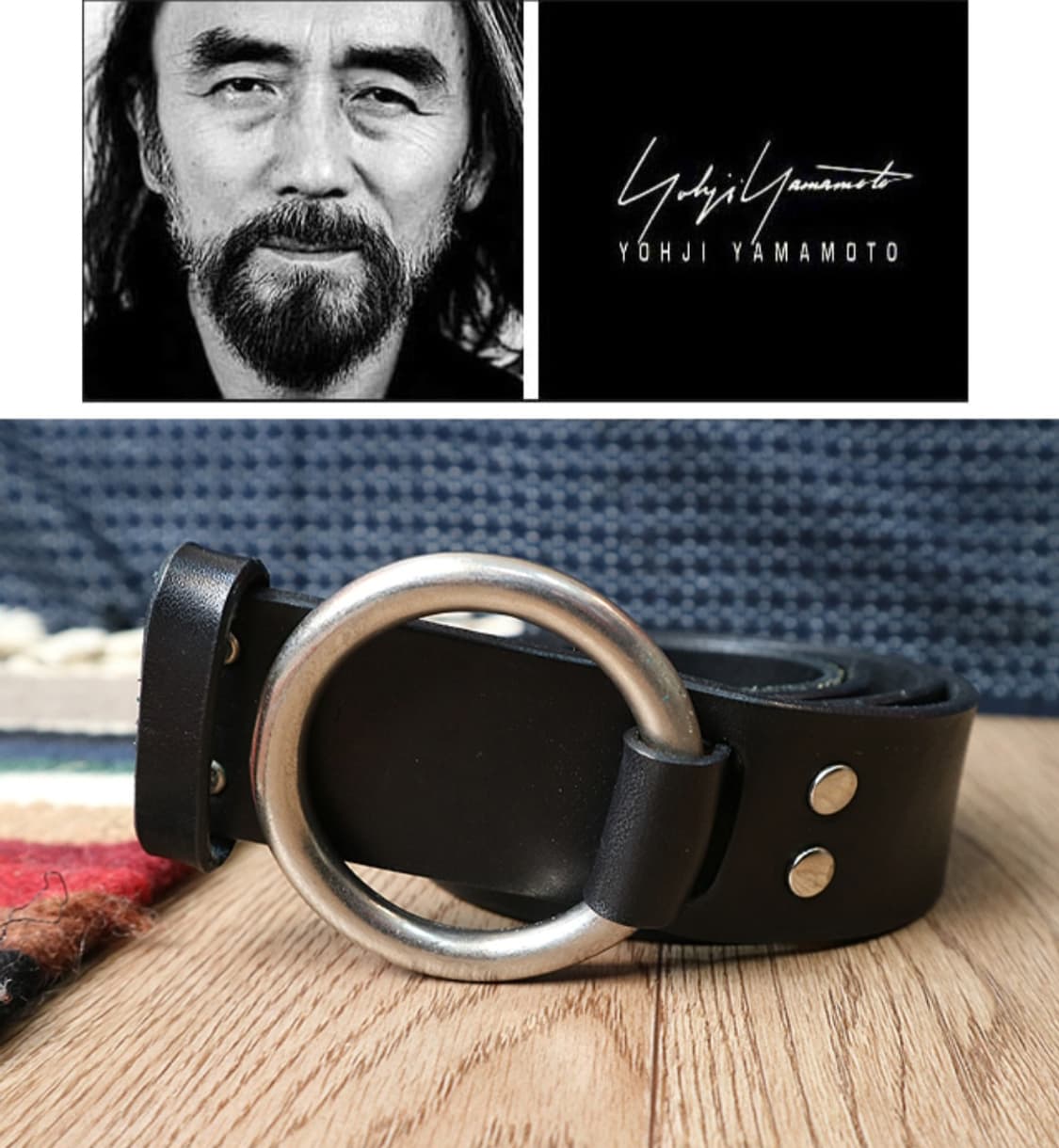 일본판 Yohji yamamoto 요지 야마모토 튼튼한 통가죽 벨트  
 상품이미지2