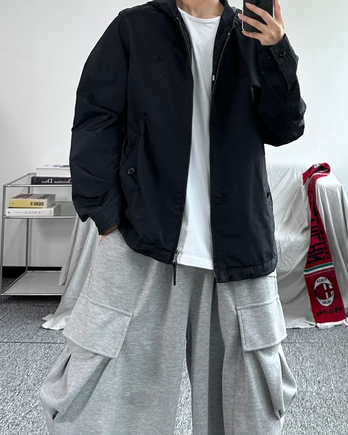 빈폴 블랙 블루종 자켓 100 상품이미지3