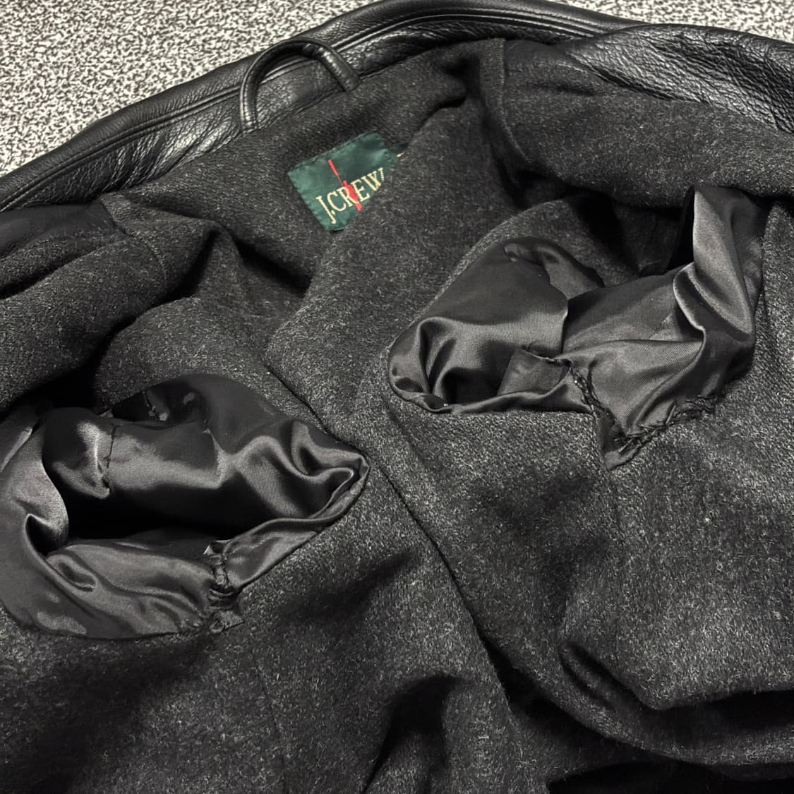 제이크루 레더 카코트 가죽자켓 상품이미지5