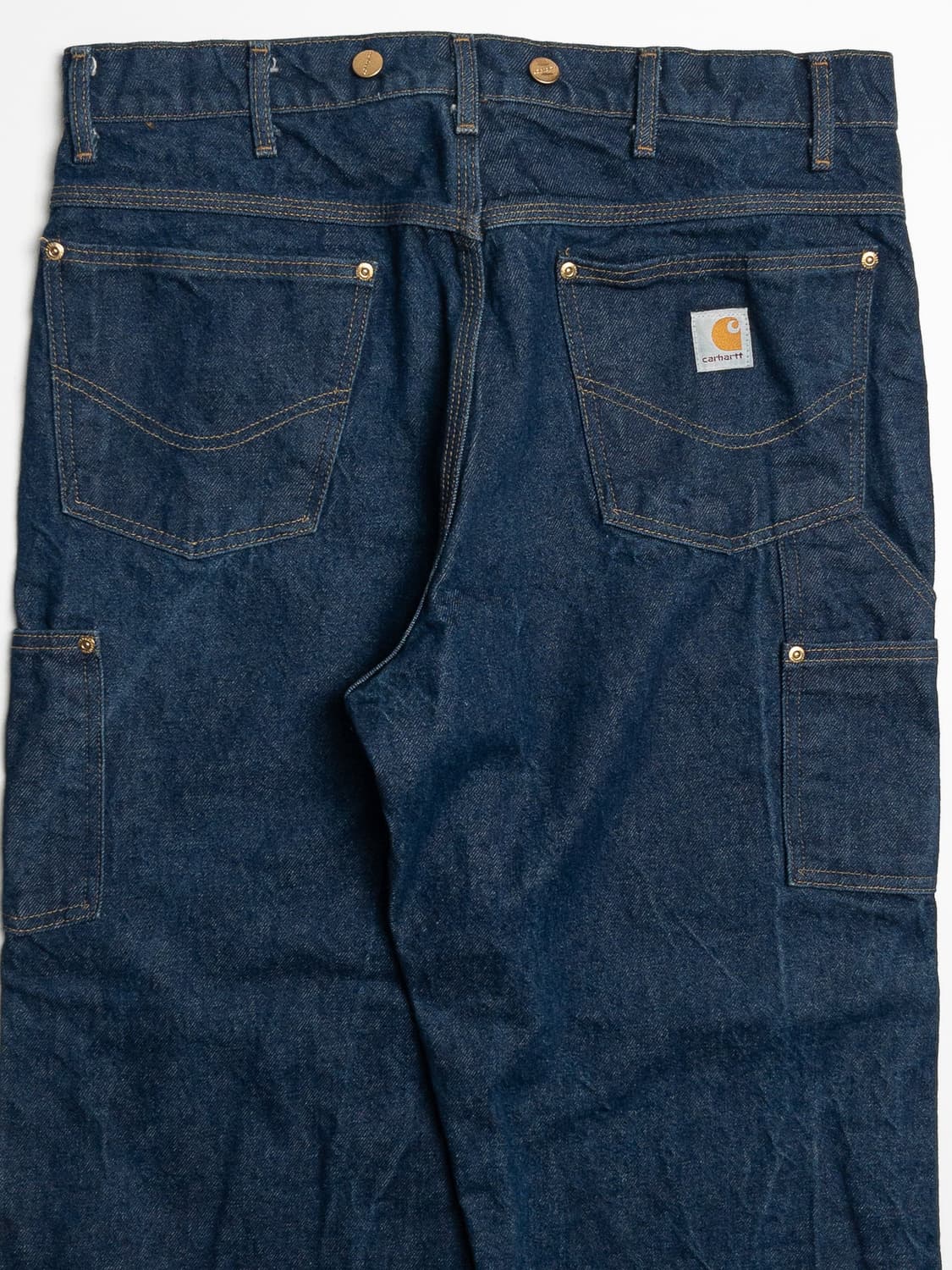 90‘s 미제 칼하트 B06 인디고 데님 카펜터 팬츠 상품이미지4