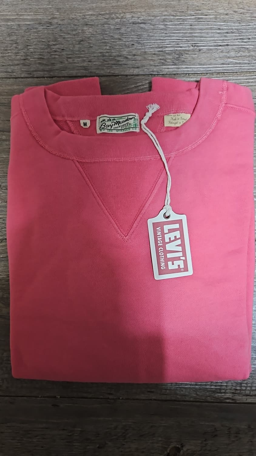 리바이스 LVC 1940's 베이 메도우 스웨트셔츠 데저트 로즈 M 상품이미지3