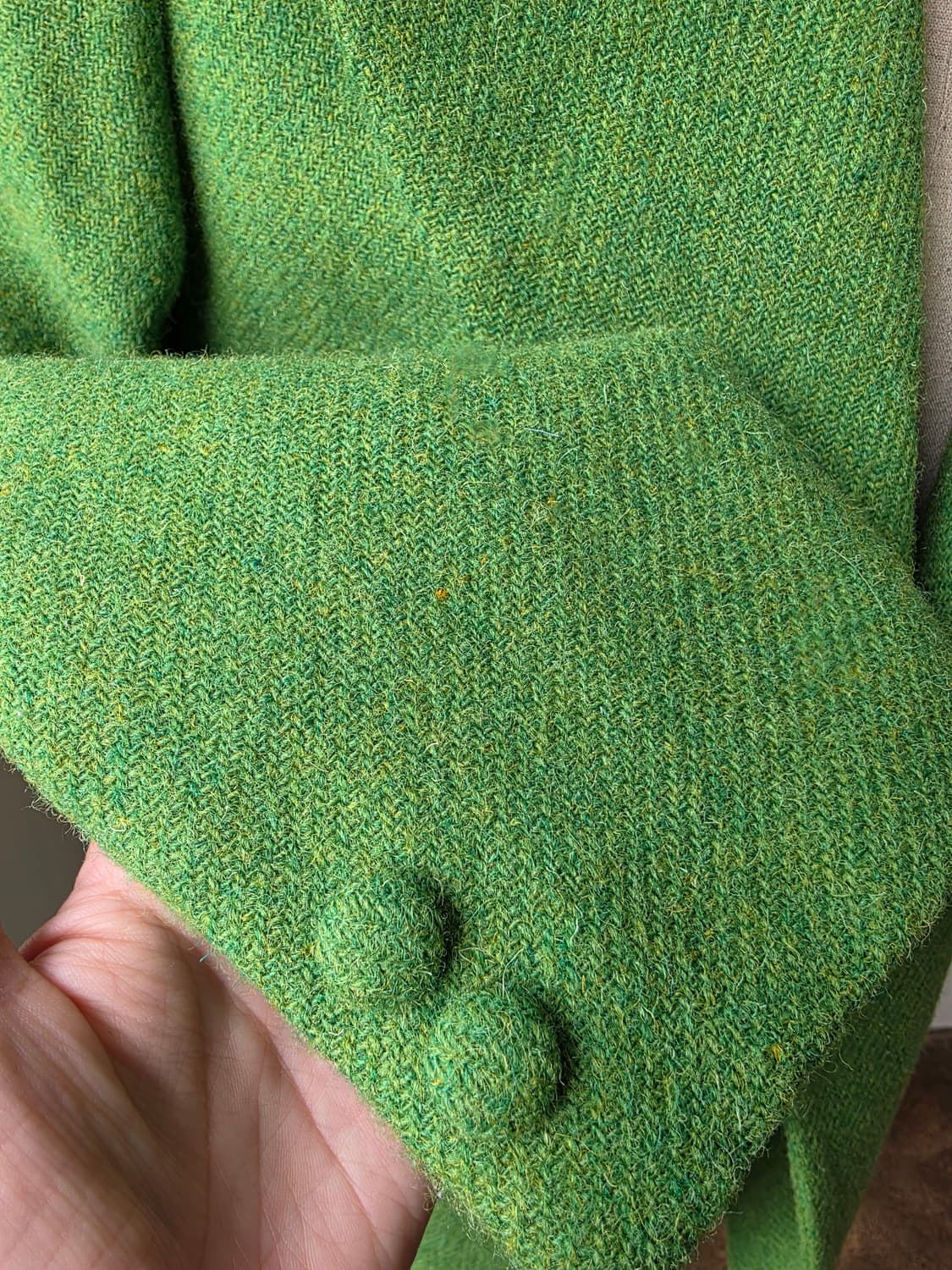 그린 더블 해리스트위드 자켓 상품이미지3