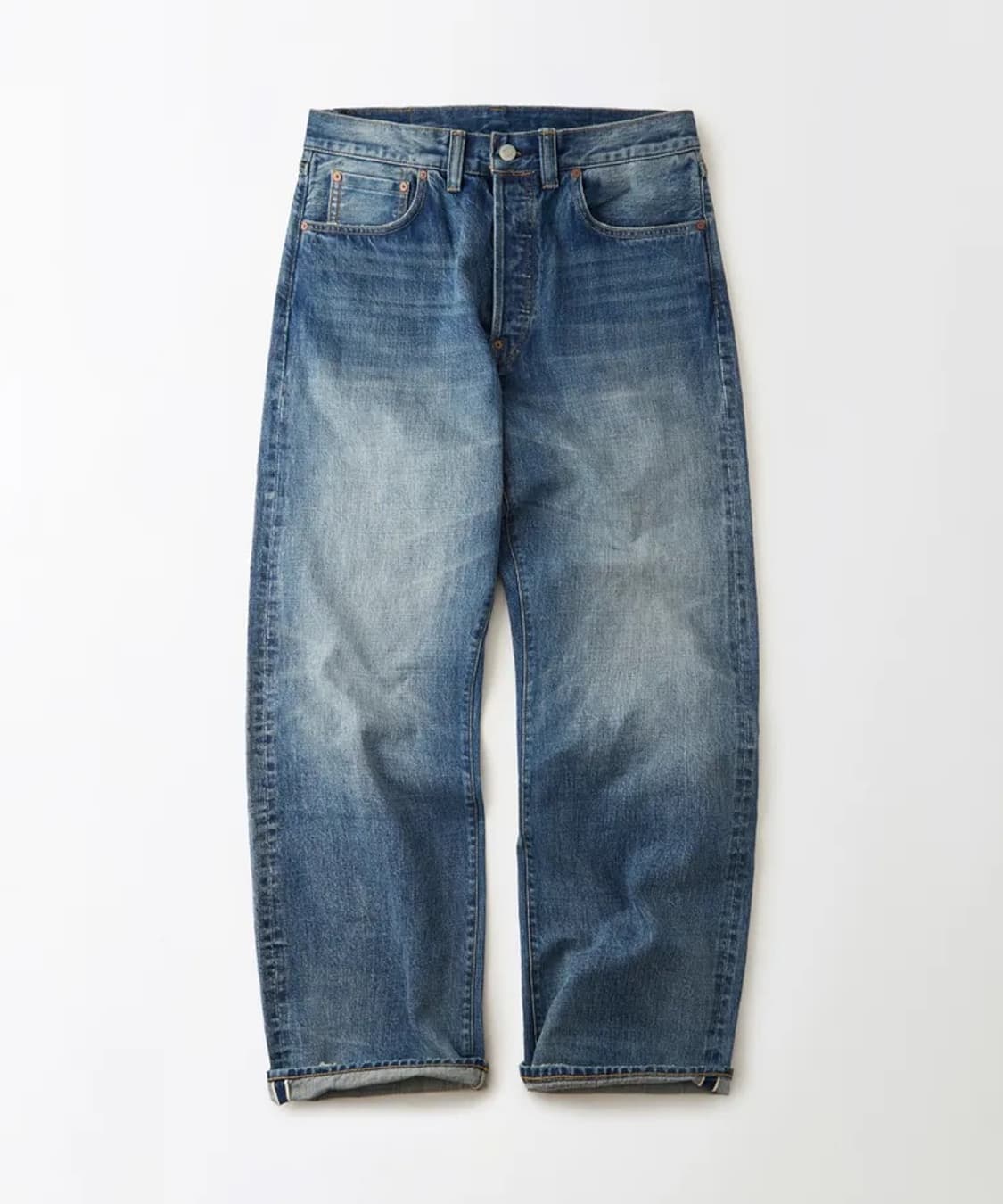 아웃스탠딩 30s 셀비지 데님 팬츠 라이트 블루 상품이미지1