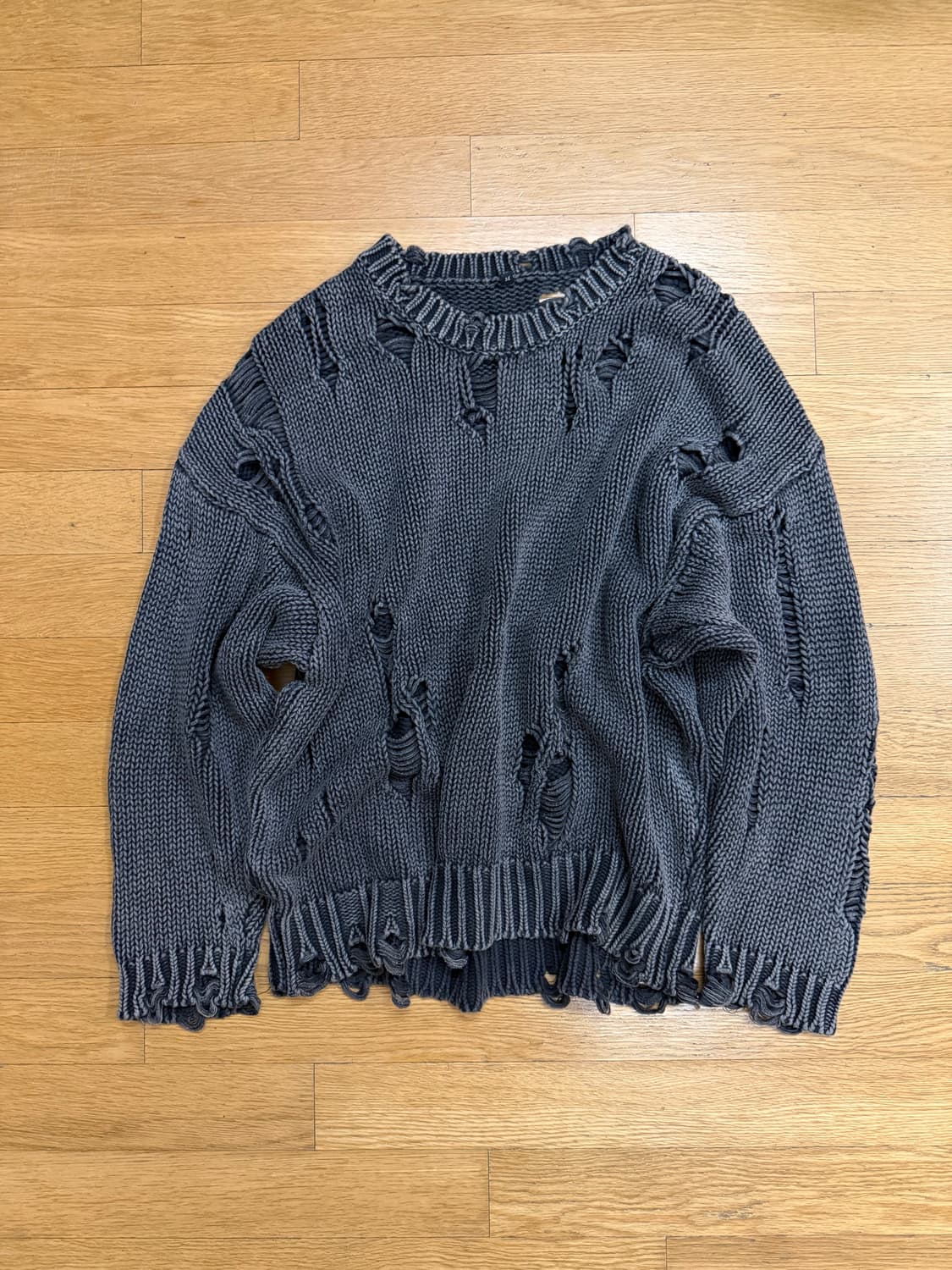 R13 디스트레스드 니트 상품이미지1