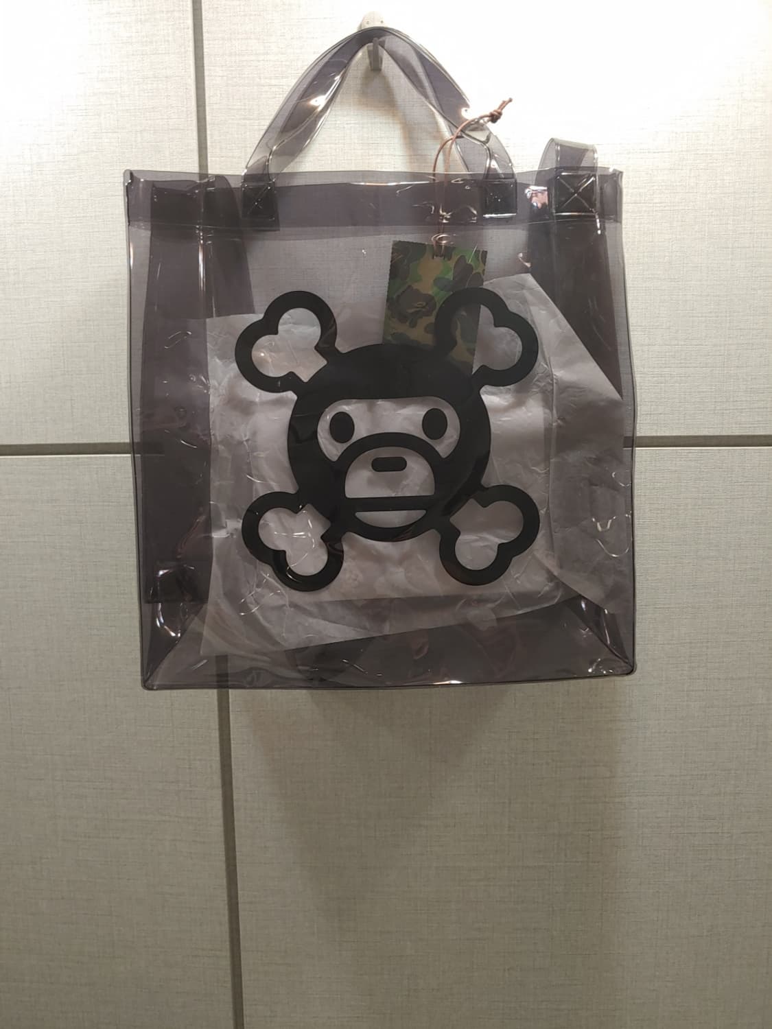 [OS] 베이프 파이레츠 베이비마일로 PVC 클리어 크로스백 상품이미지1