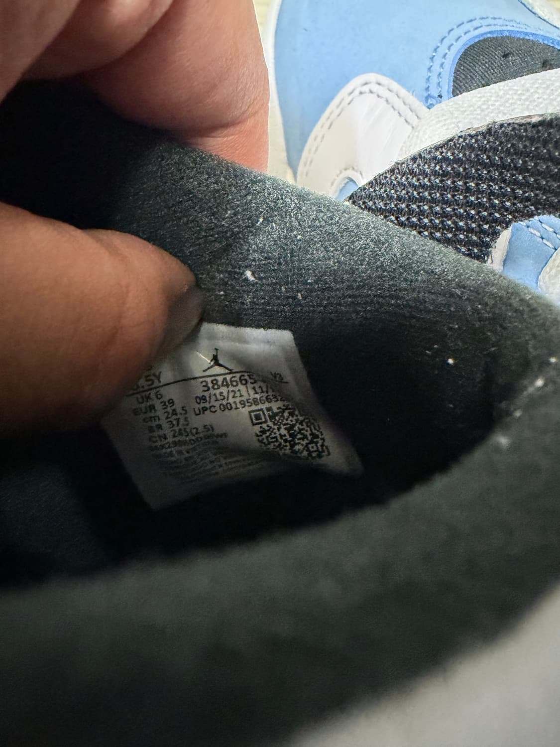 (GS) 조던 6 레트로 유니버시티 블루 245 상품이미지6