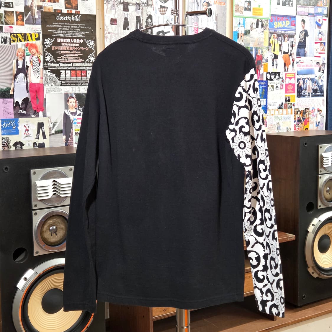 JPN 오리엔탈 프린팅 블랙 롱슬리브 상품이미지4