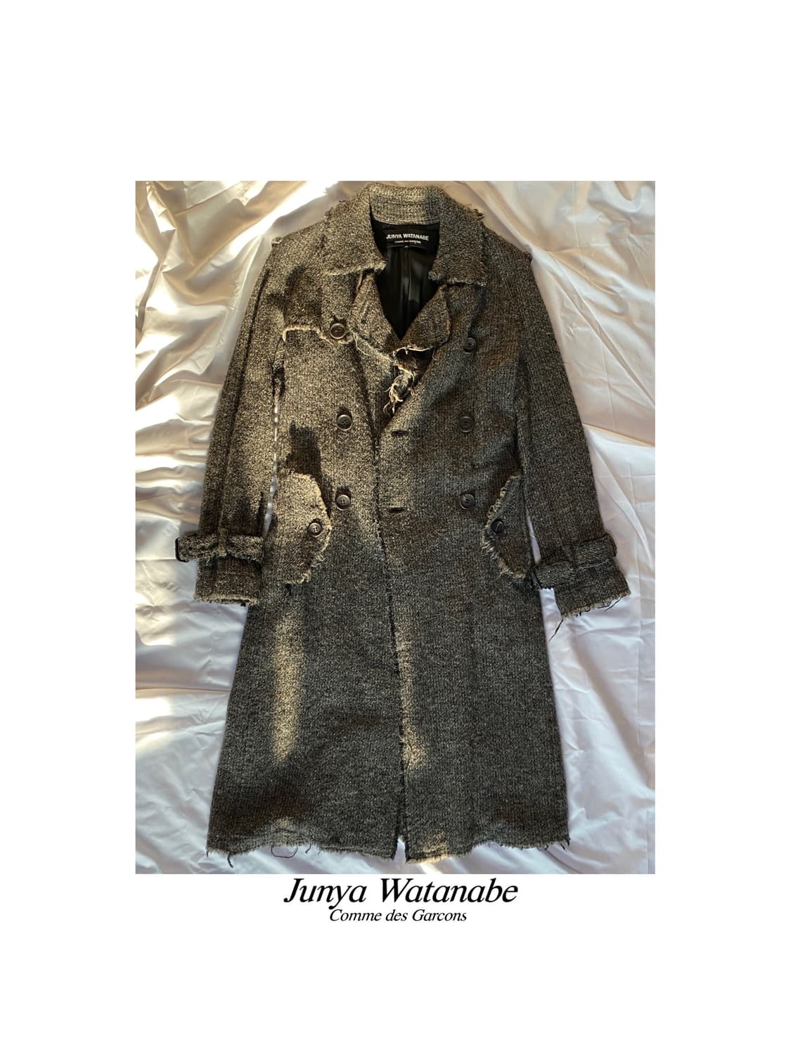 준야와타나베 디스트레스드 그런지 울 아카이브 코트 꼼데가르송 옴므 플러스 상품이미지1