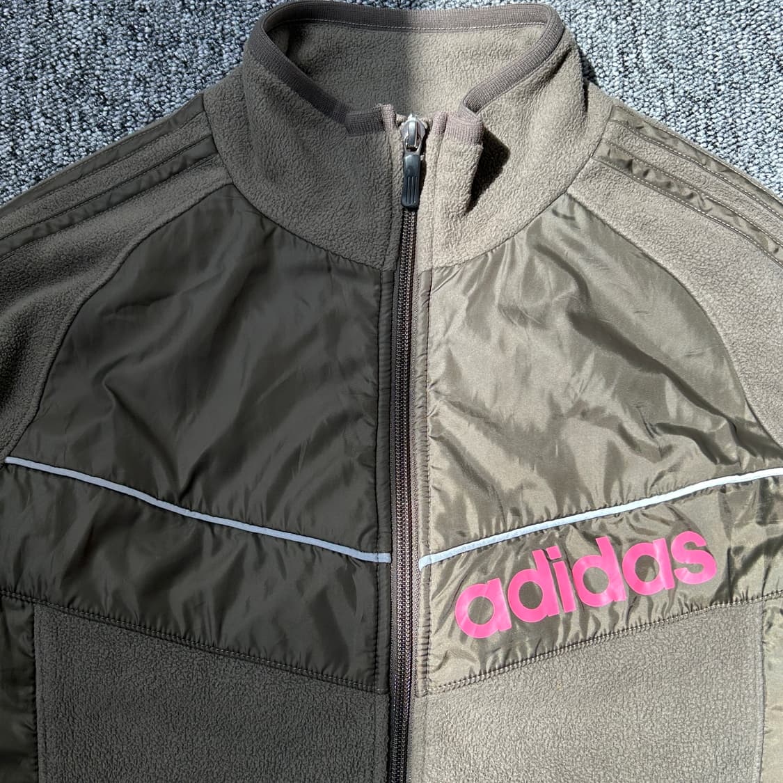 아디다스 브라운 플리스 집업 상품이미지5