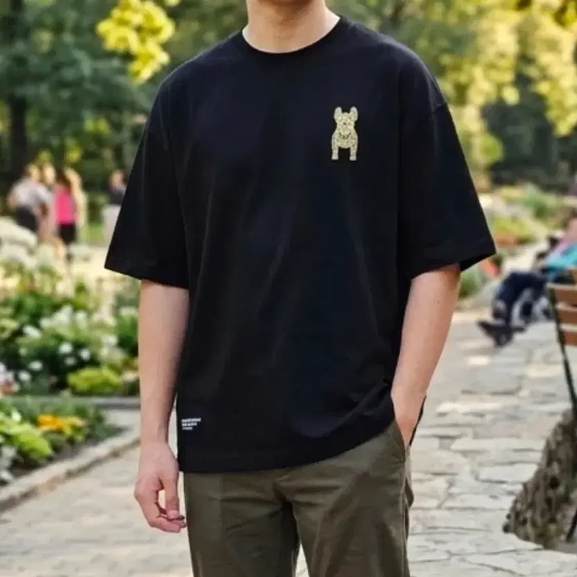 라이프워크 프렌치불독 반팔티 M 상품이미지1