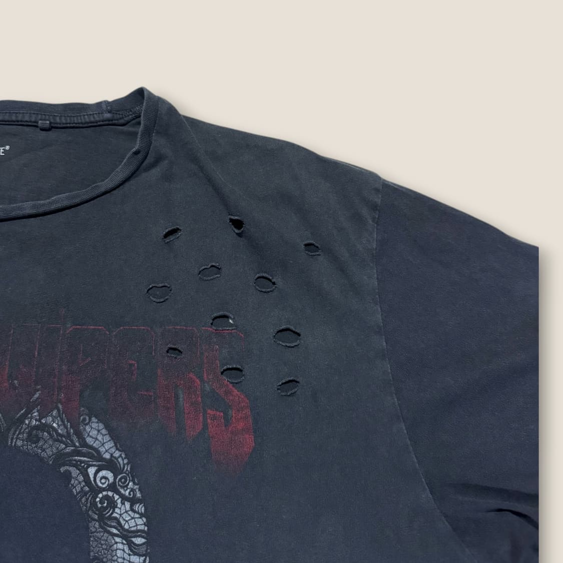 Black Venom 1995 월드투어 총알 디테일 티셔츠 XL 상품이미지1