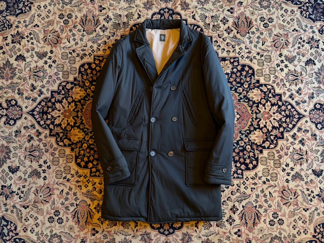 일레븐티 더블 브레스티드 패딩 코트 슬림100 상품이미지1