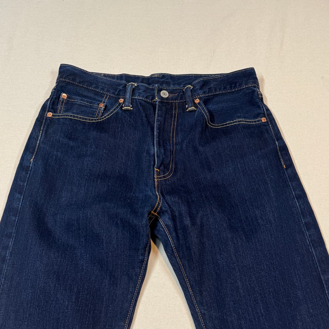 32inch) 리바이스 505 레귤러 핏 진청 데님 청바지 상품이미지6