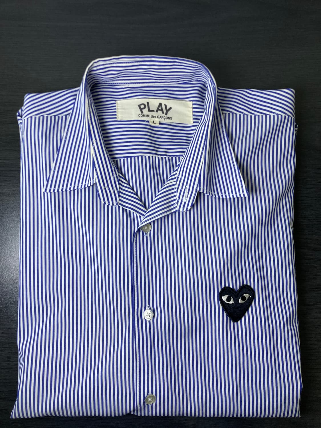 꼼데가르송 PLAY 스프라이프 셔츠 상품이미지1