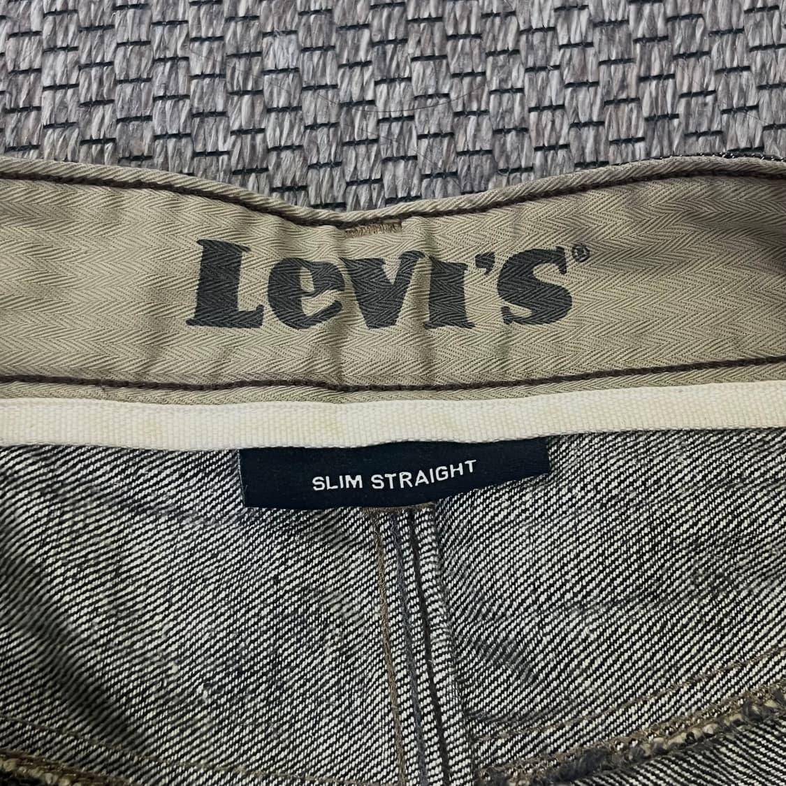 Levi's 업사이클링 믹스 텍스처 스트레이트 데님 상품이미지7