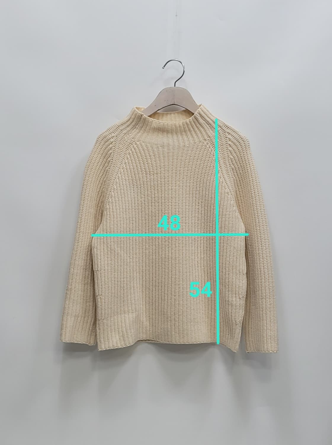 POLO 폴로 랄프로렌 울 캐시미어 니트 스웨트 / 여 M 아이보리
 상품이미지10