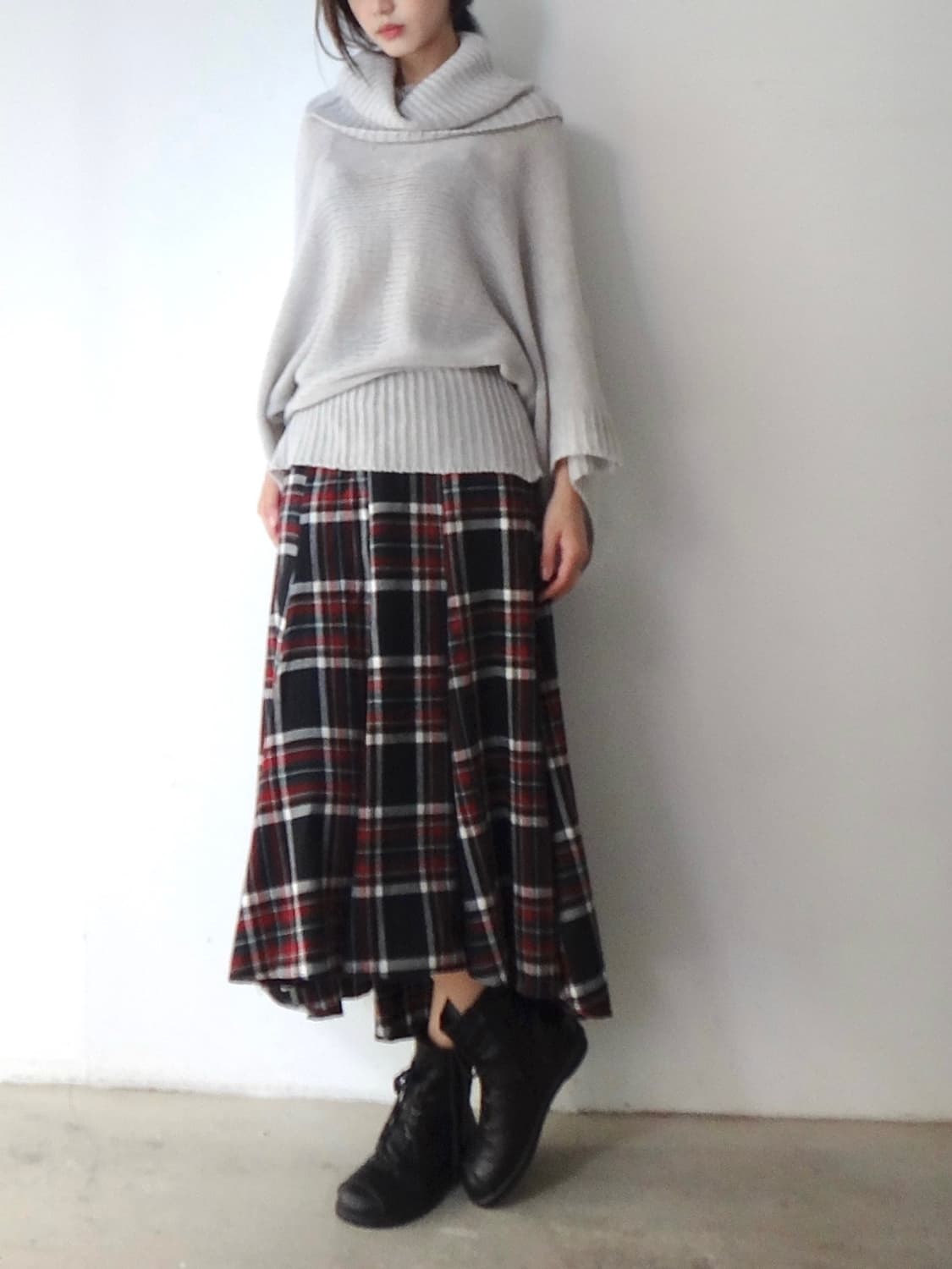 High neck soul knit / light beige 상품이미지5