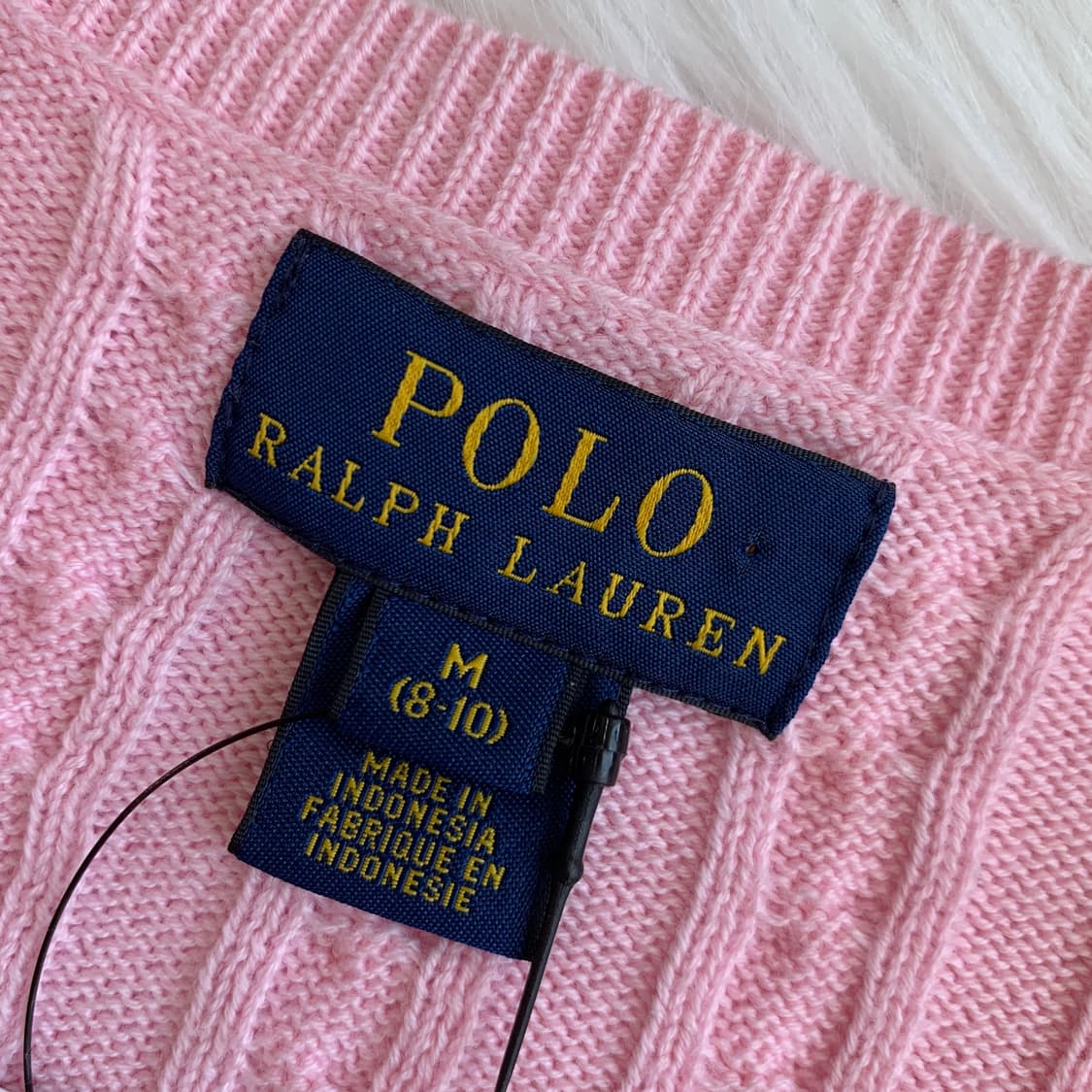 폴로 랄프로렌 POLO KIDS 핑크 꽈배기 가디건 1616 상품이미지4