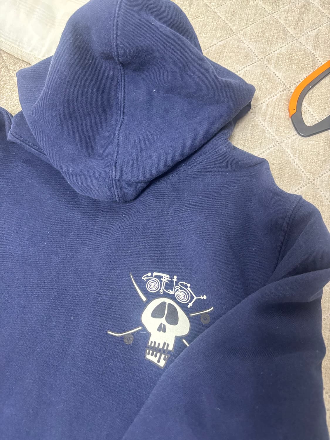 스투시 해골 후드티 상품이미지1