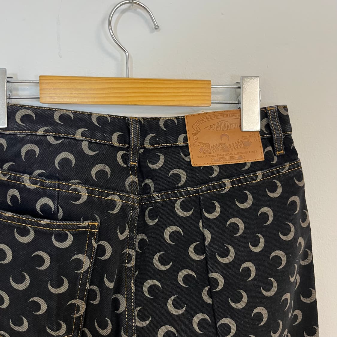 Marine Serre moon pattern denim pants 상품이미지6