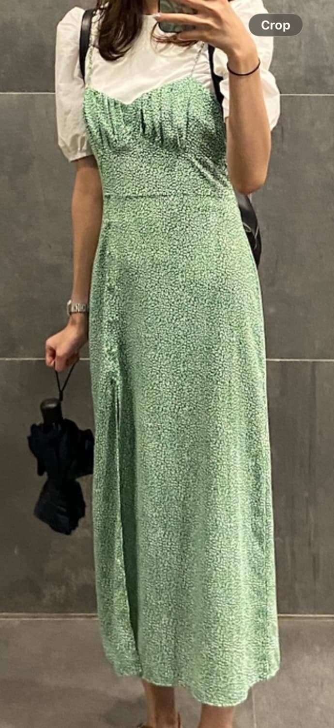 Zara 자라 슬릿 미디 원피스 드레스 상품이미지8