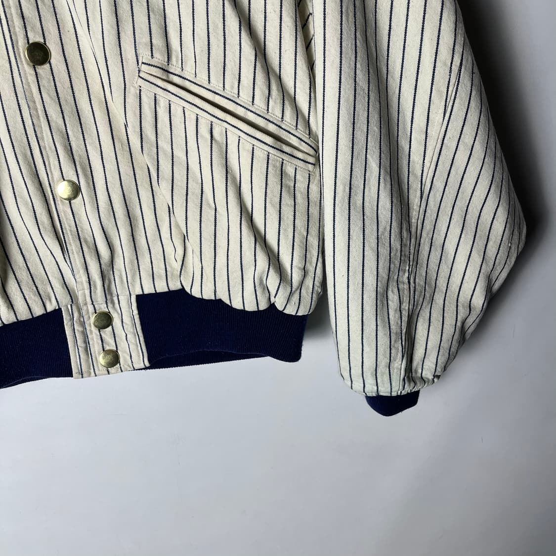 [Edwin] 00's 에드윈 베이스볼 히코리 봄버자켓 상품이미지4