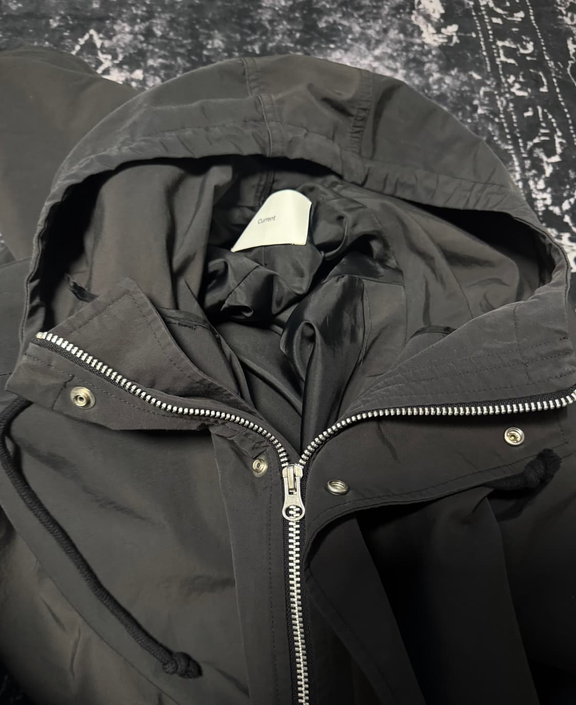 Dark Gray Nylon Long Jacket 상품이미지3