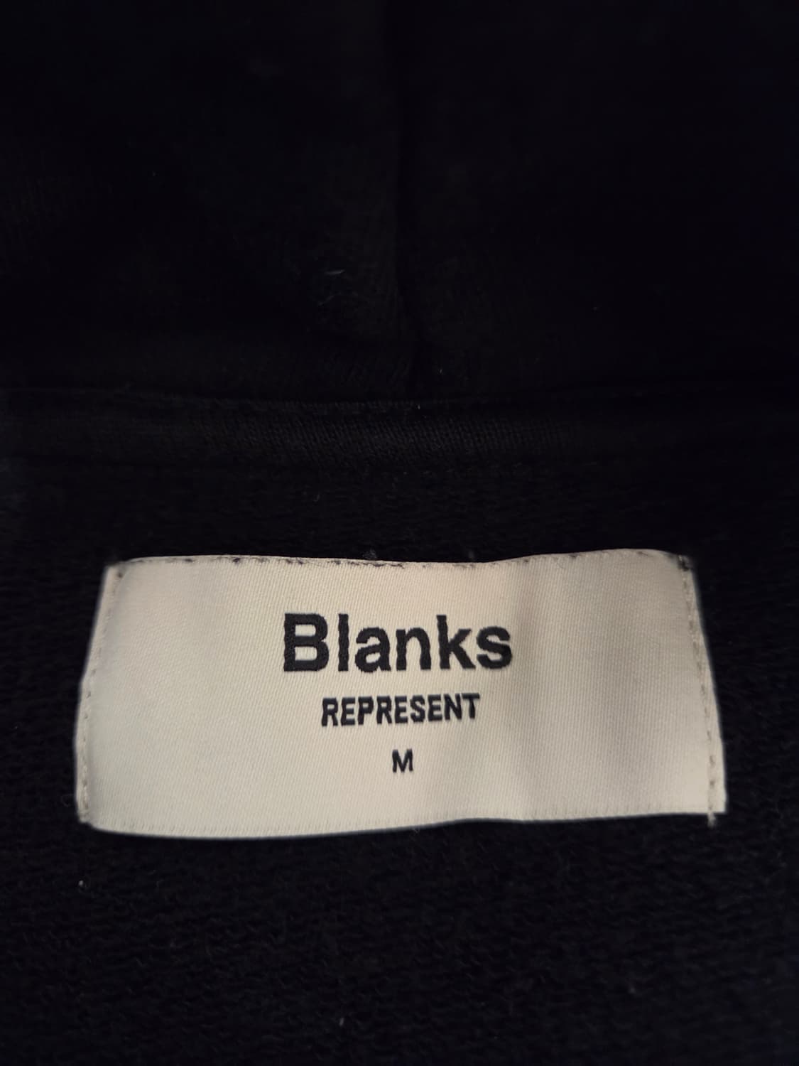Represent 리프레젠트 블랭크 후드 블랙 M 상품이미지2