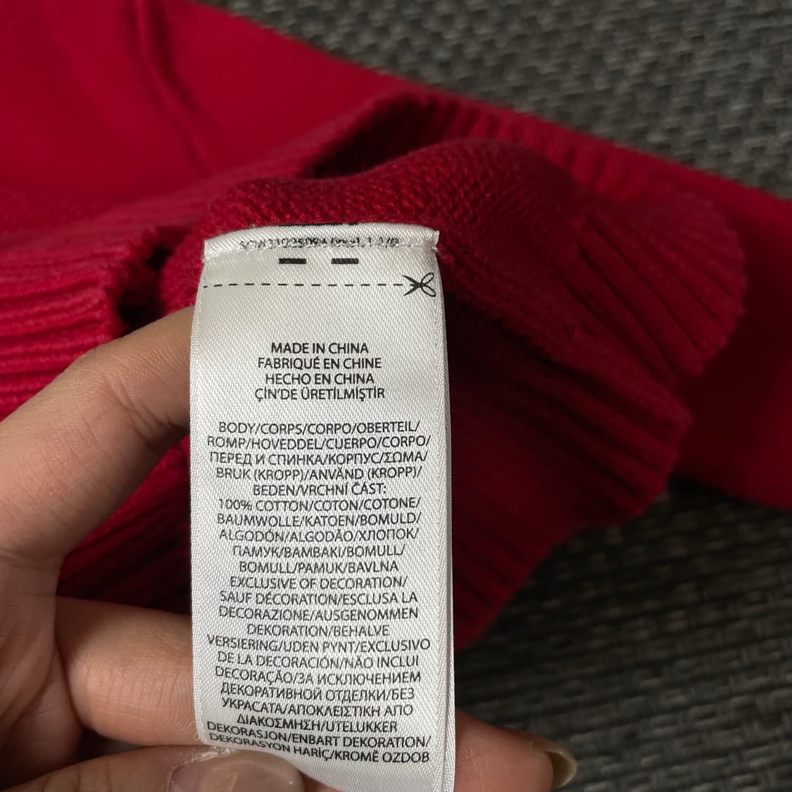 폴로랄프로렌 키즈 레드 스펠로고 케이블 긴팔 니트 4 상품이미지6