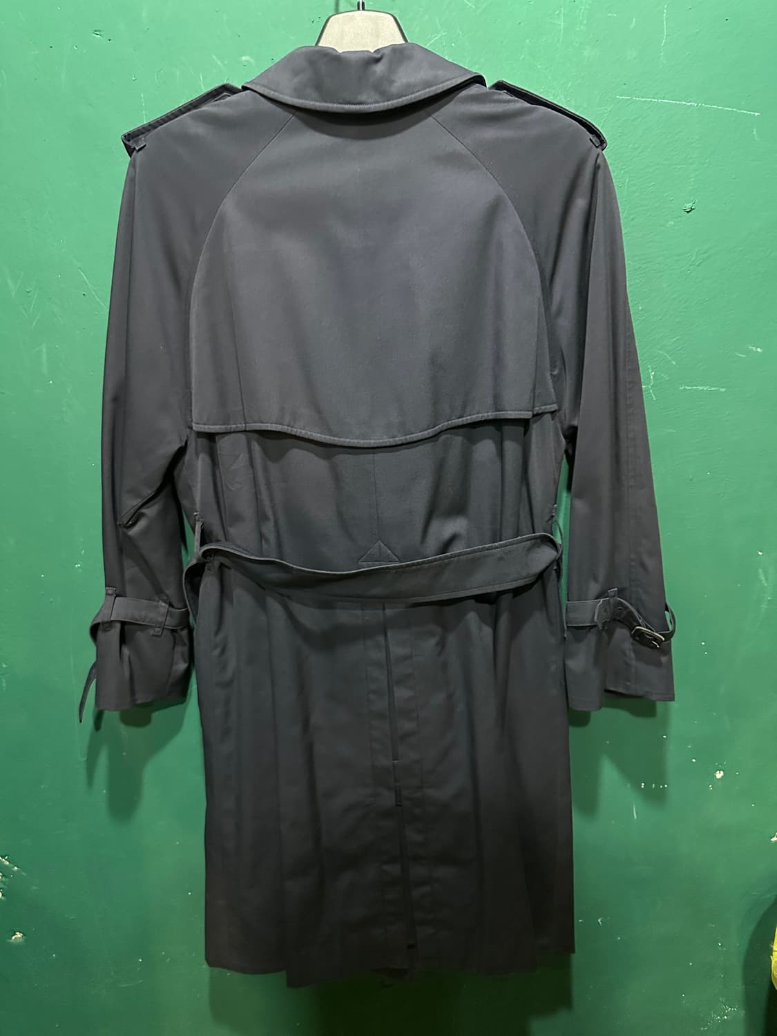 버버리 노바체크 더블트렌치코트 네이비 상품이미지2