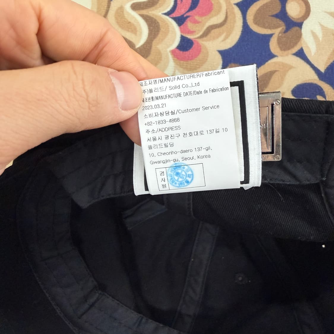 우영미 WOOYOUNGMI 로고 볼캡(블랙) 상품이미지7