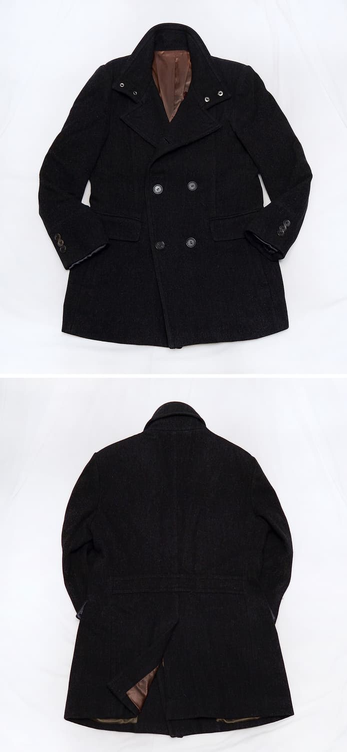 지이크 파렌하이트 더블 하이넥 퓨어울 피코트 자켓 (95-100) 상품이미지2