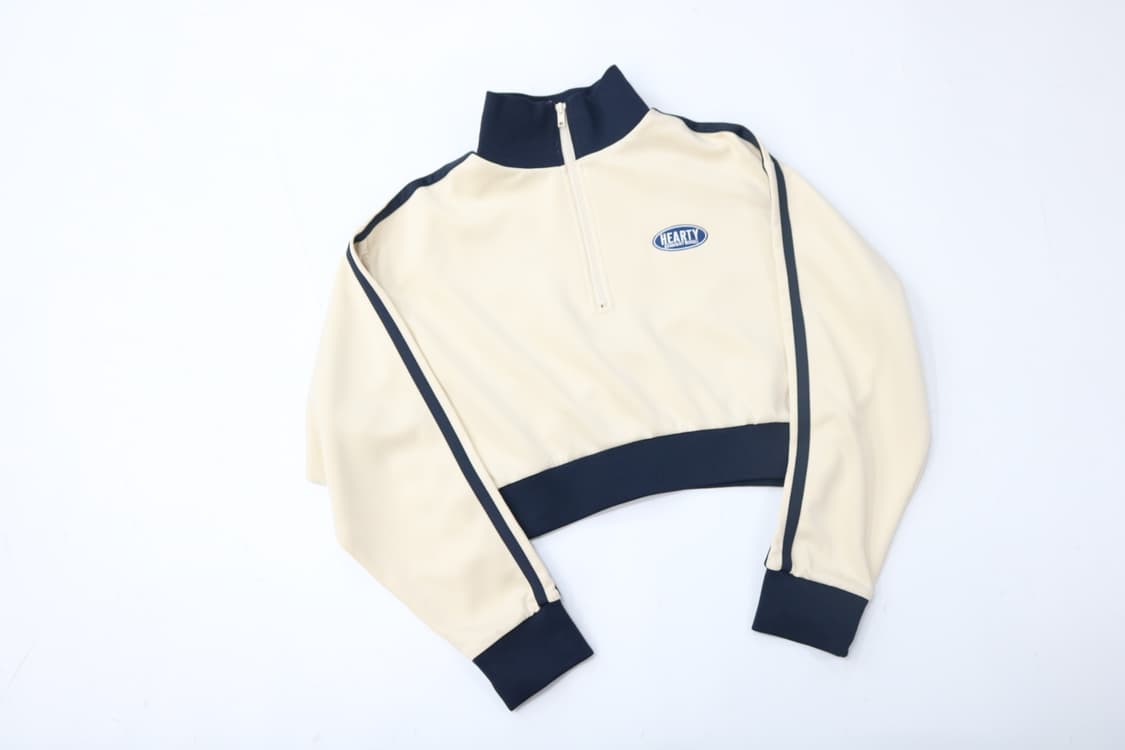 GRL 그레일 빈티지 하프 집업 크롭 트랙 자켓 (F) 상품이미지2