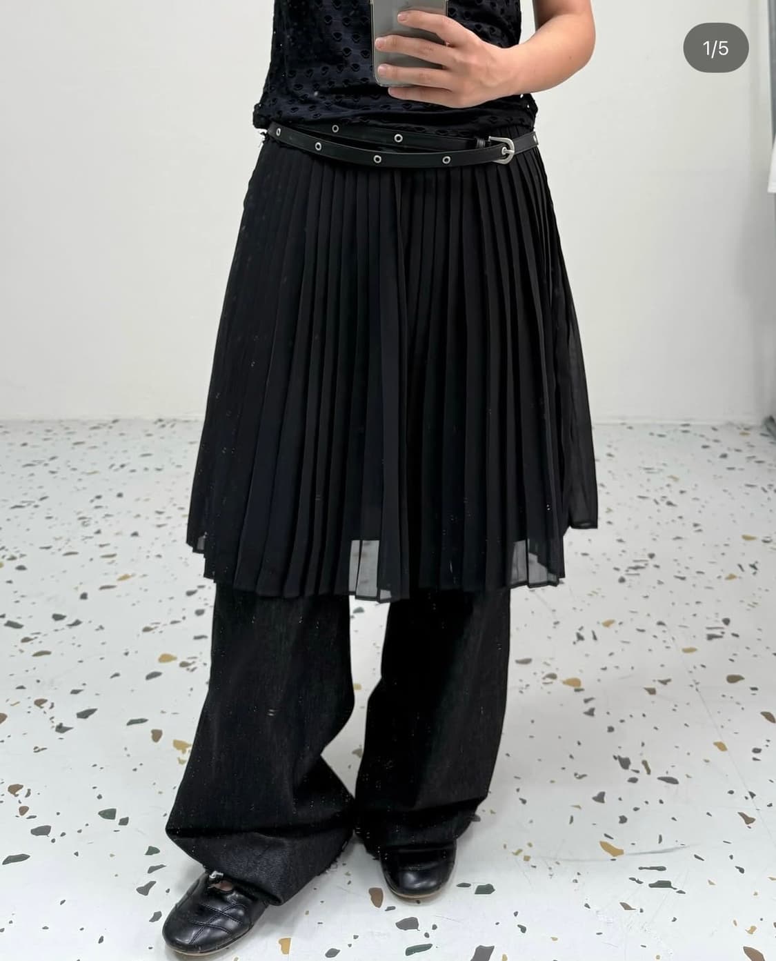빈티지 플리츠 스커트 상품이미지1