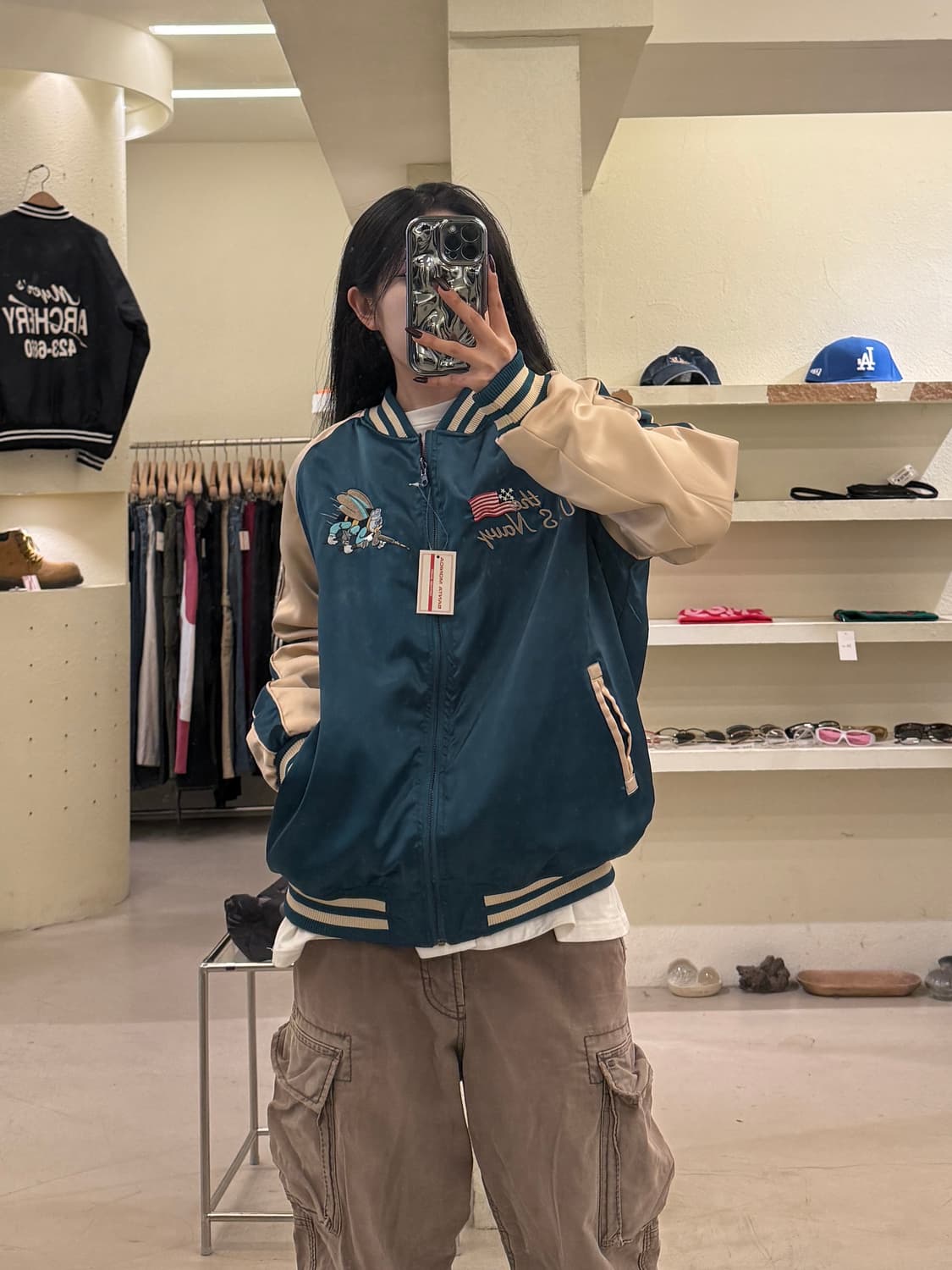 U.S. Navy 자수 리버시블 스카쟌 자켓 U1207 상품이미지1