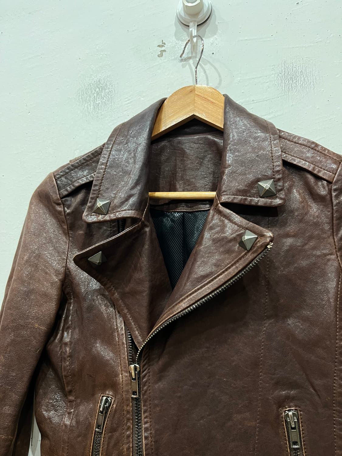 시스템 웨스턴 스터드 양가죽 자켓 우먼즈  상품이미지5