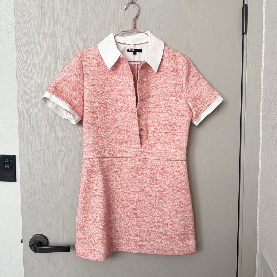 (36) 마쥬 테일러드 핑크 미니원피스 상품이미지4