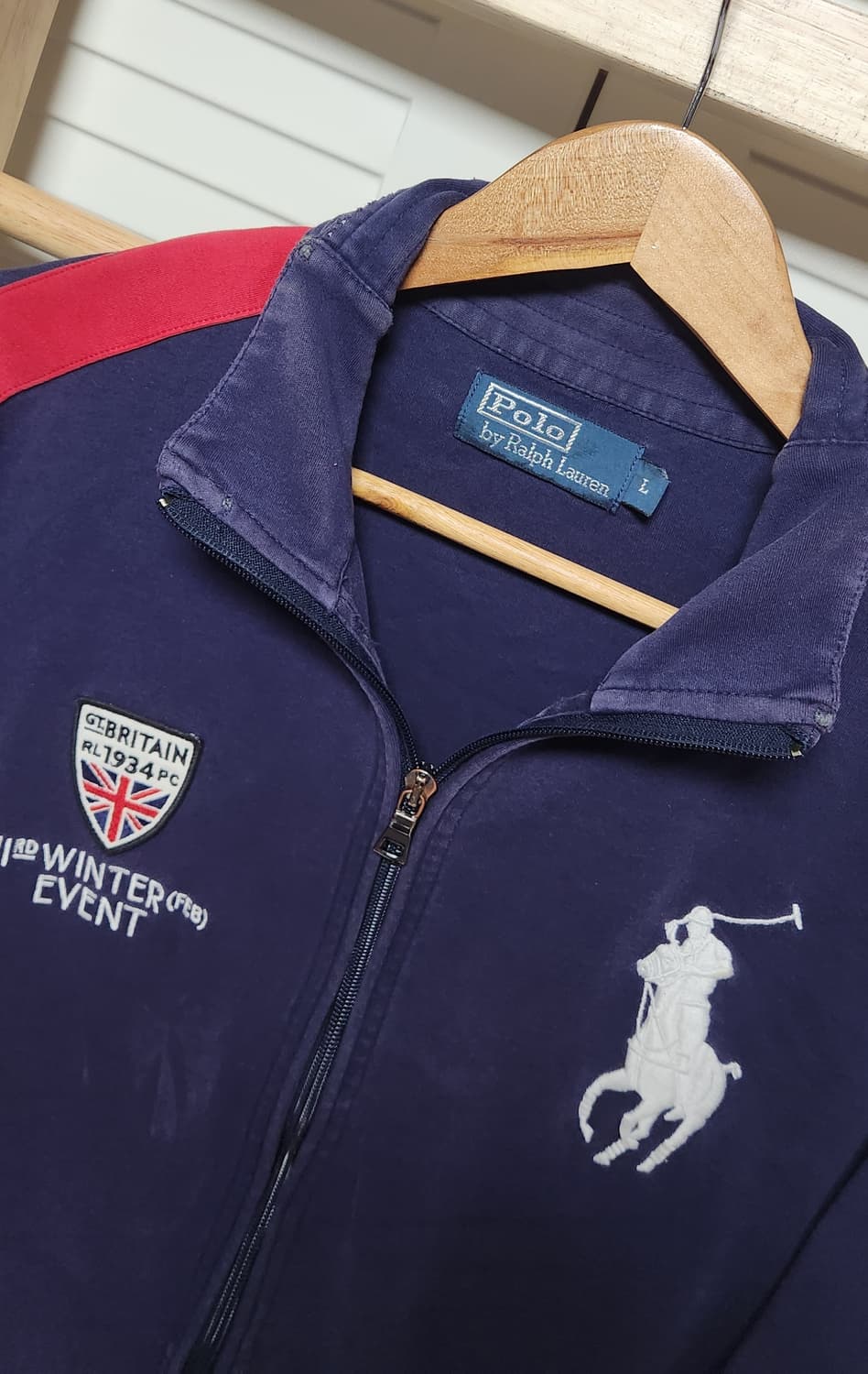 폴로 랄프로렌 빅포니 잉글랜드 코튼 사이드라인 집업 자켓 상품이미지6