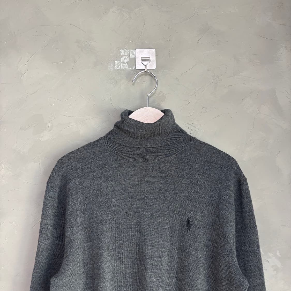 폴로 랄프로렌 메리노울 터틀넥 니트 그레이 상품이미지2