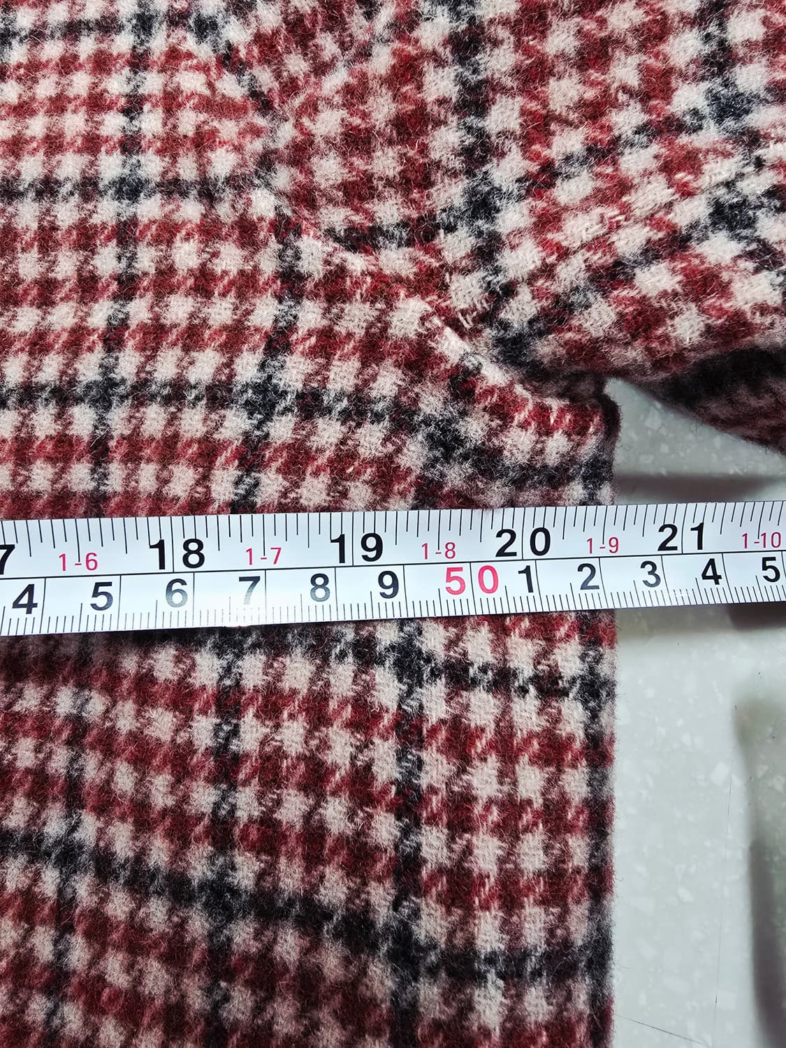 지센 핸드메이드 체크 후드 롱 코트 상품이미지8